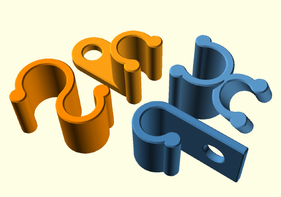 3C Cable Clip Customizable | 3d print model