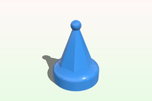 Geometric Pawn | 3d print model