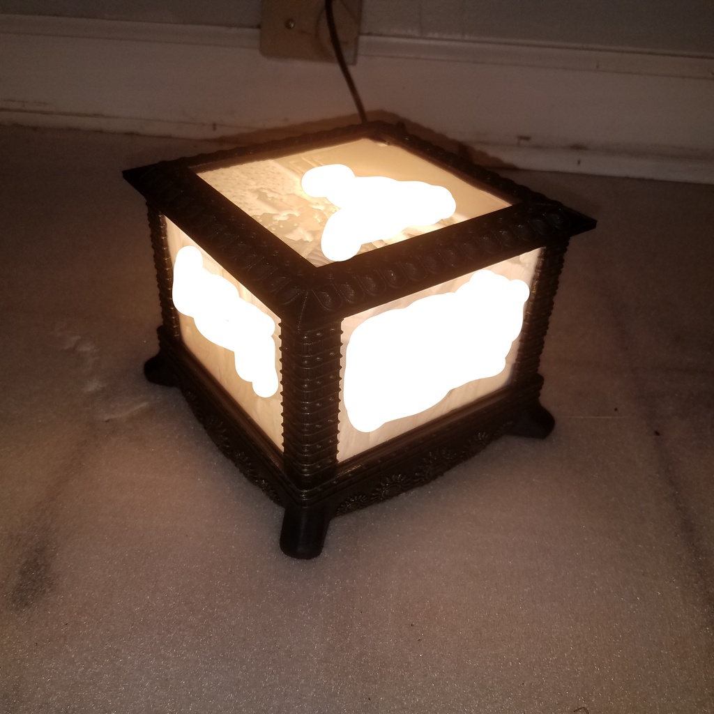 Lithopane Lamp - Gothic Style