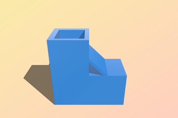 3_4" Square Aluminum Tube Joiner | 3d print model