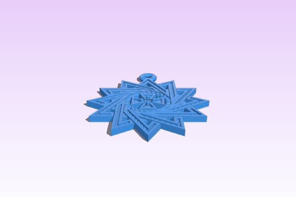 Cross pendant | 3d print model