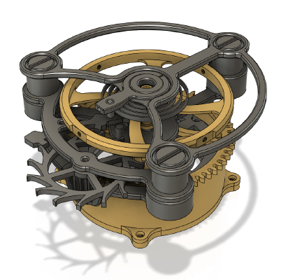 Small Windup Tourbillon | 3d print model