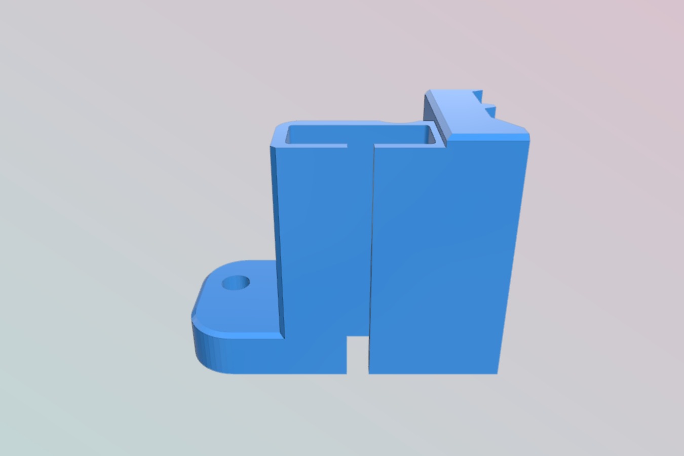 Adjustable BL-Touch sensor mount for Ender 3 and CR10 REMIX to use a 4-40 screw and nut (with STEP file)