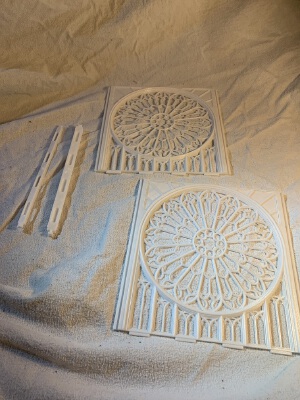 Wall _w rose window 7 by 8'' | 3d print model