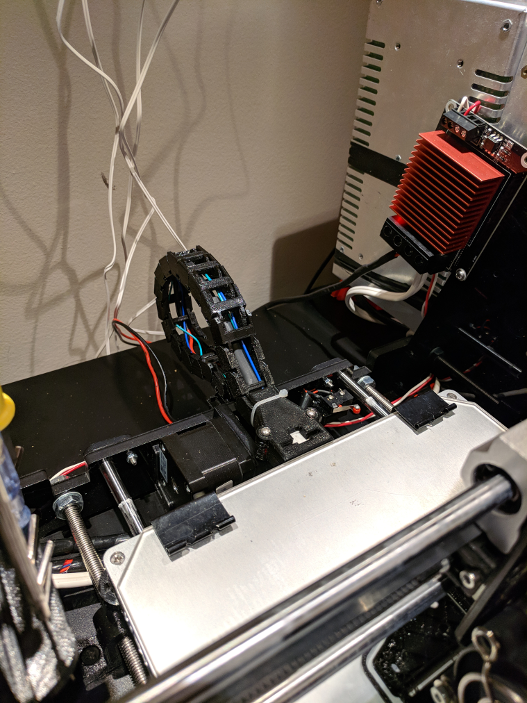 Anet A8 Strain Relief for Hotbed_Y Axis with Drag Chain