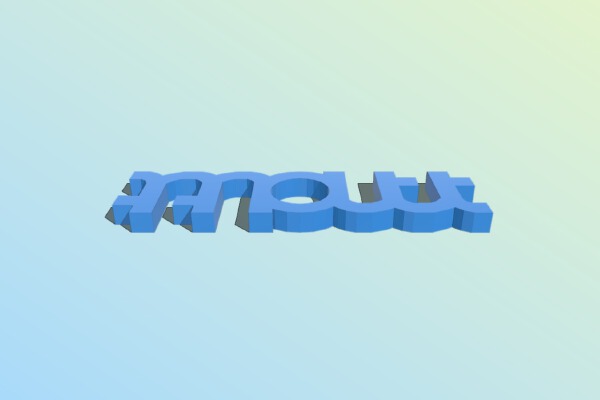 Matt Ambigram | 3d print model