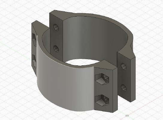 *Fusion Files Available* Segway Ninebot Max G30 G30D Steering Holder Attachment Template | 3d print model
