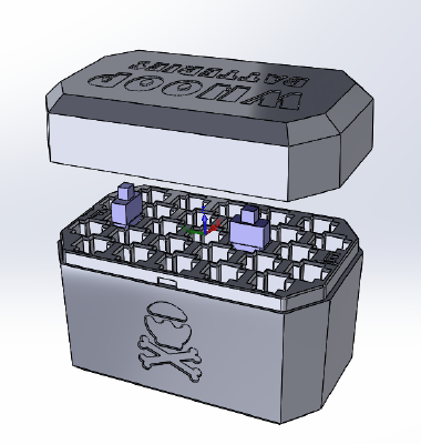 Tiny Whoop _ 65X 300mah Battery Box | 3d print model
