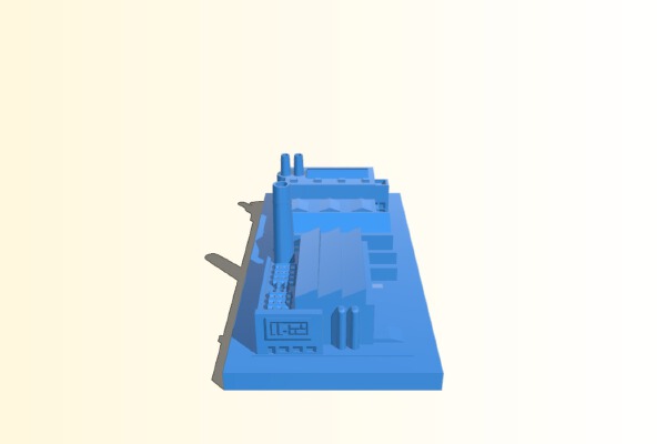 GreebleCity: Final Factory | 3d print model