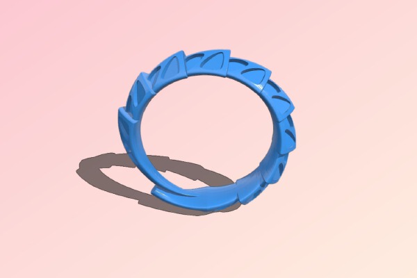 Carapace Ring | 3d print model