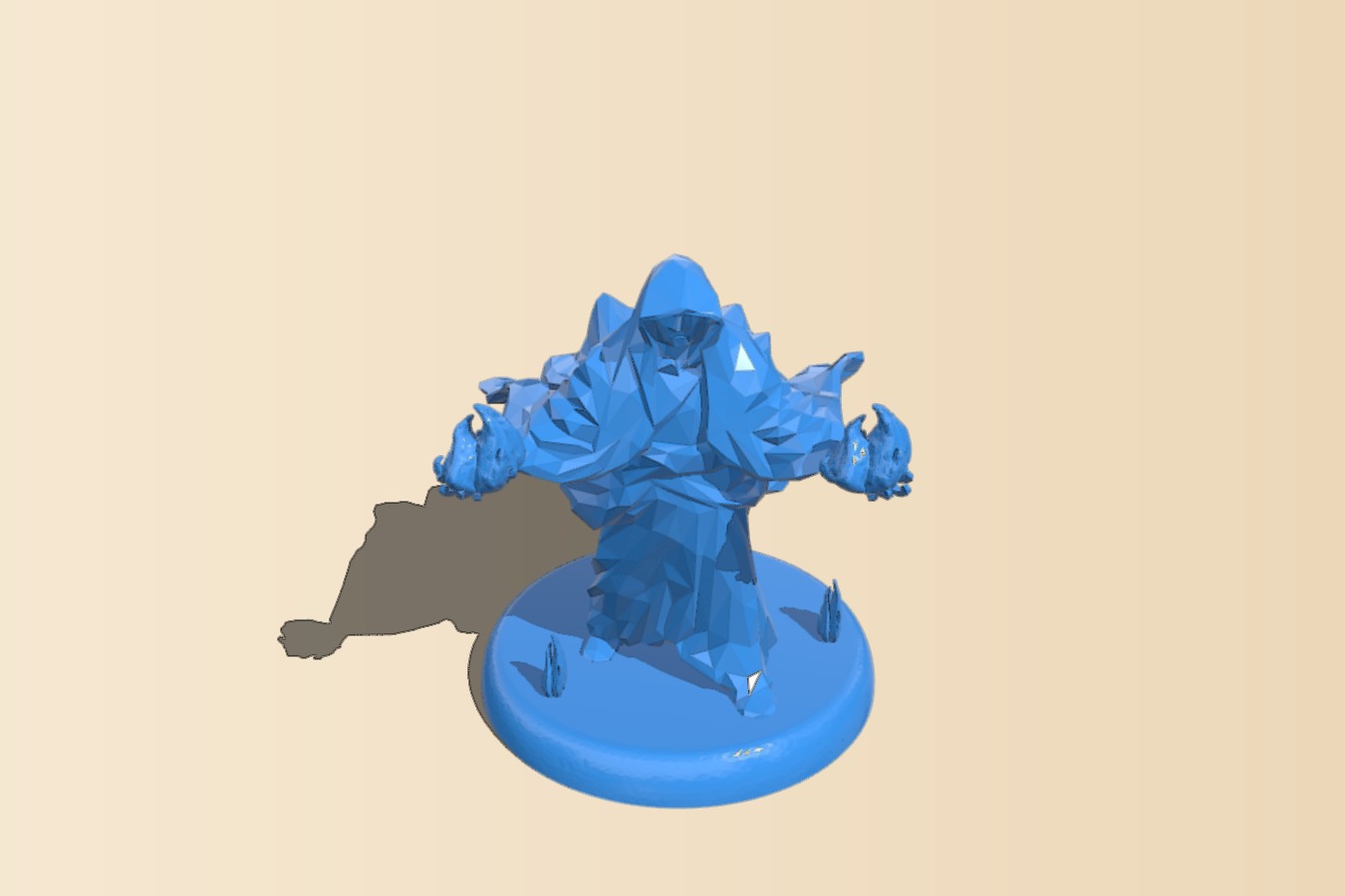 Mage with Fireballs D&D Figurine