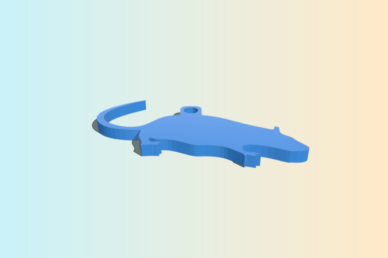 Cute Rat Keychain