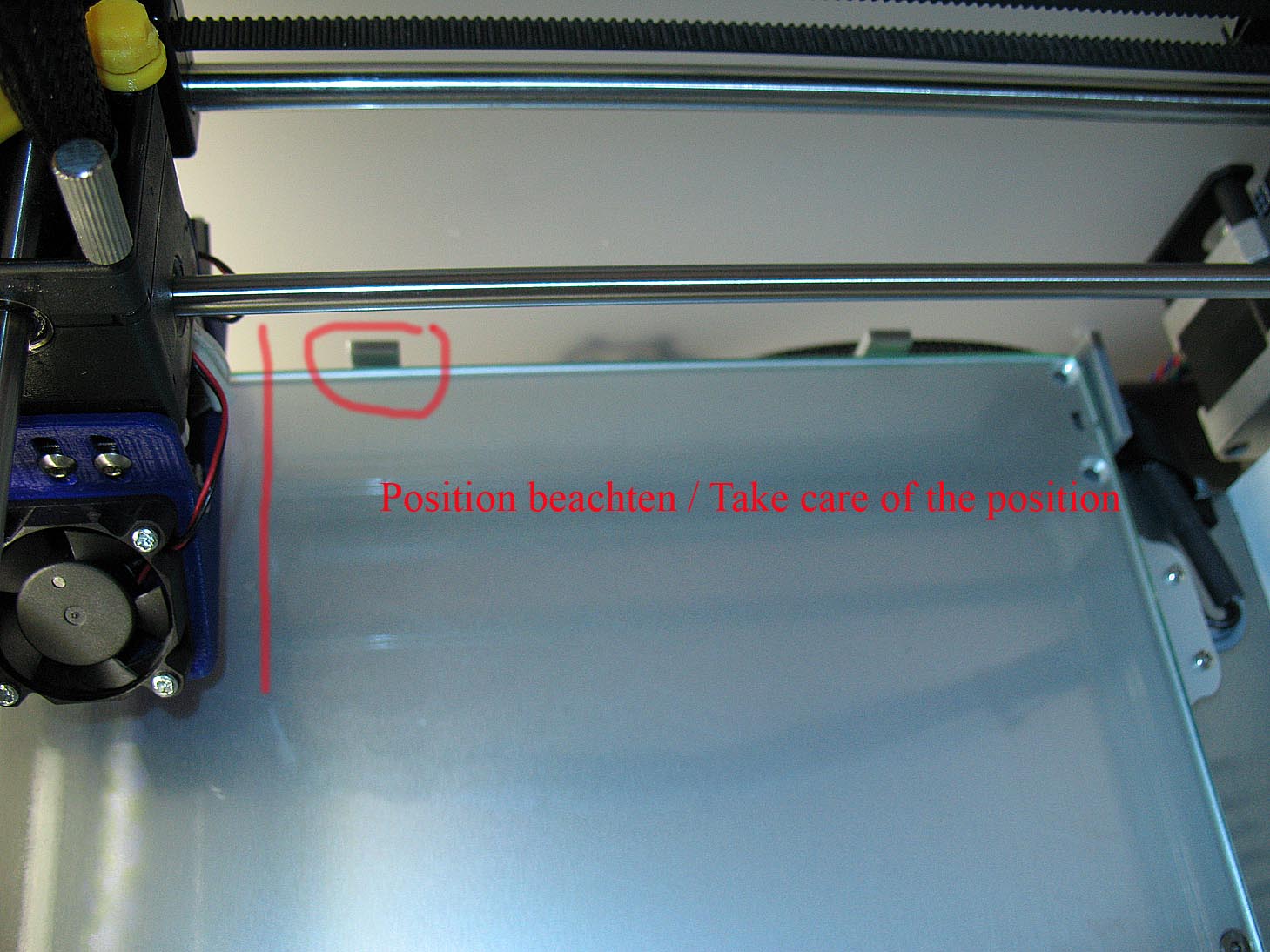 Halterung für Glasscheibe beim Ultimaker 2 v1.0