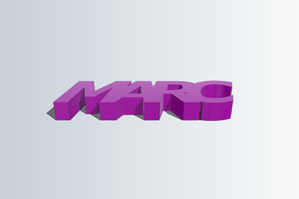 MARC Name | 3d print model