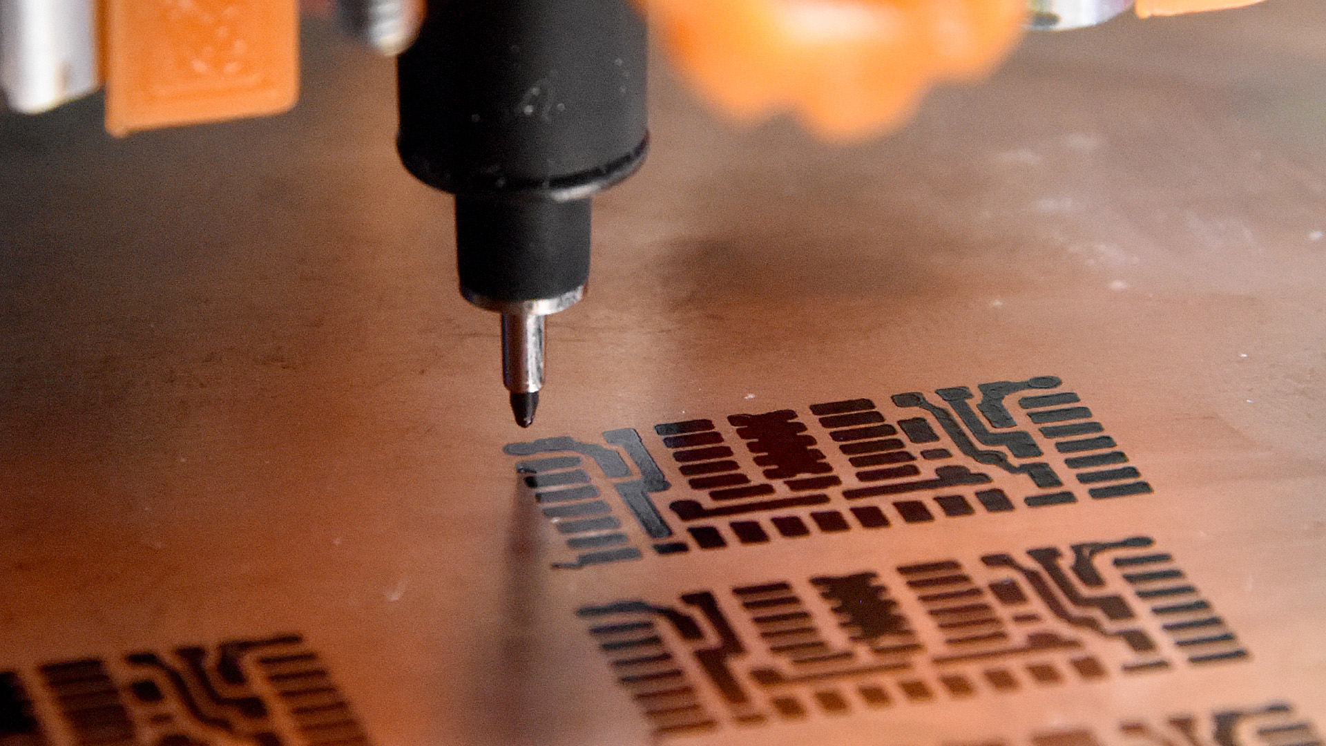 PCB marker tool head with spring option.