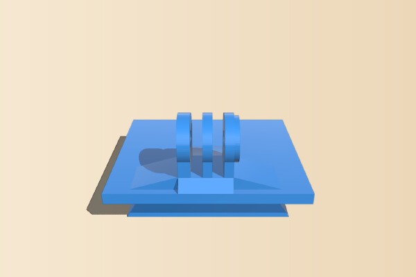 GoPro Velbon Tripod mount | 3d print model