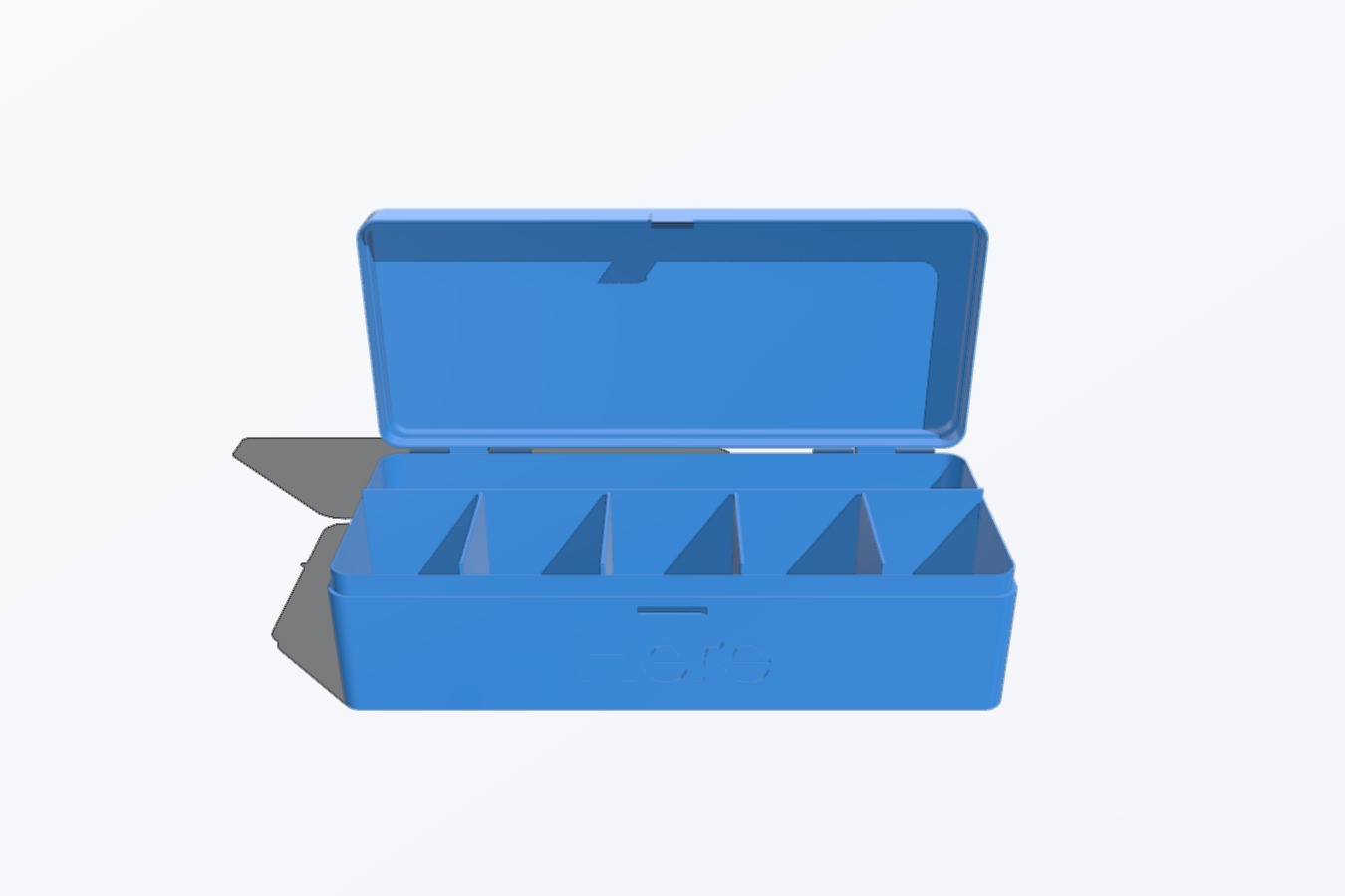 Customizable hinged box 1xN