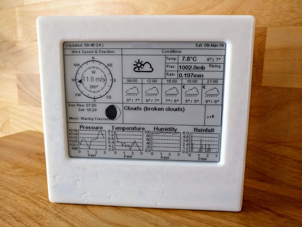 4.2" E-Paper Weather Station w_ ESP32 - Case