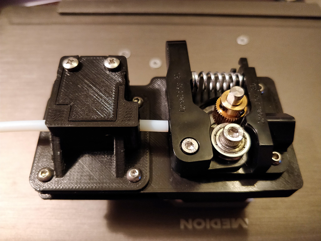 CR-10S extruder relocation plate and filament sensor housing