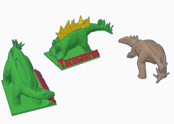 Tacosaurus - Stegosaurus | 3d print model
