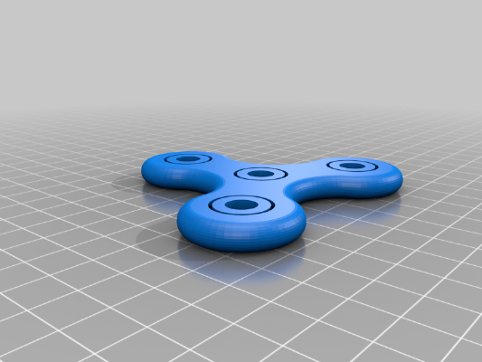 Tri-Spinner Fidget Toy 4mm BBs Only | 3d print model