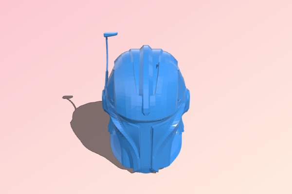 the mandalorian helmet - cosplay - gubbins | 3d print model