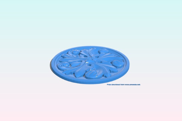 Flower pattern circle | 3d print model