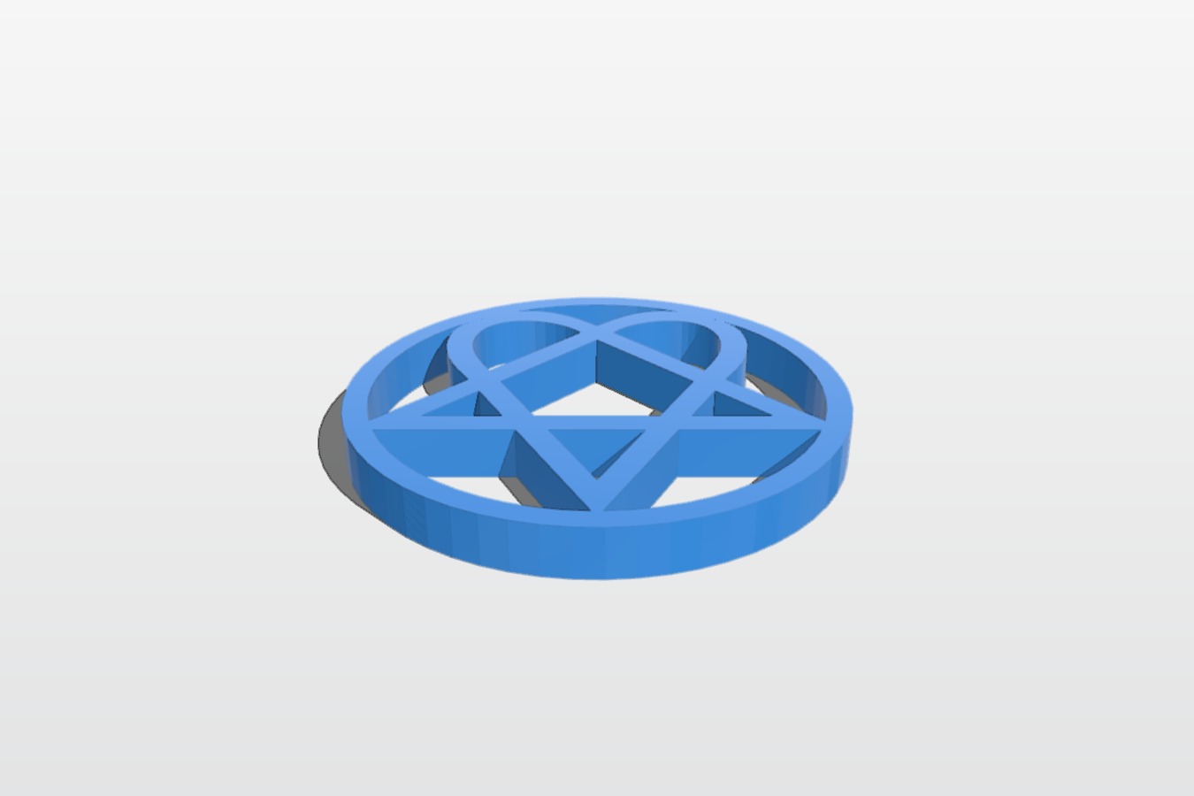 HIM Heartagram Band Logo Keychain