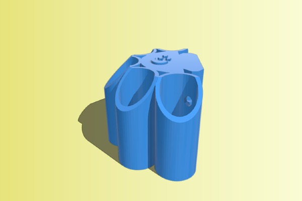 12 Gauge Shotshell Holder (5) for Moonbeam Mounting System | 3d print model