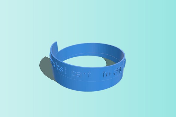 test poem bracelet 1 | 3d print model