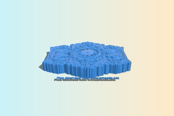 Two ladies wall clock | 3d print model