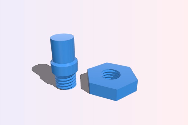 2013 Ford Focus Hatchback Security Shade Hinge Pin | 3d print model