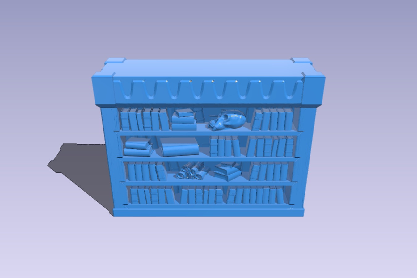 HeroQuest Bookcase - Remixed to save material and time