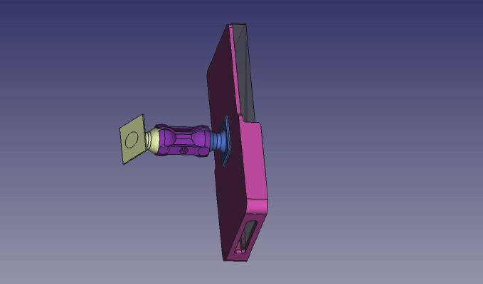 Smartphone Mount (i.e. for car), OnePlus 3T (but can be modified easily) | 3d print model
