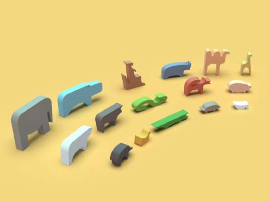 Animals Puzzle | 3d print model