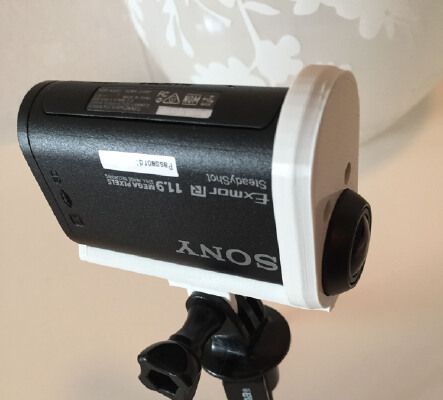 Sony HDR-AS20 Action cam open mount | 3d print model