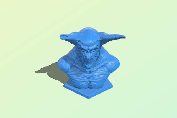 Demon Bust | 3d print model