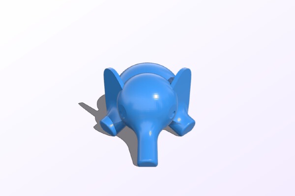 Elephant lazy | 3d print model