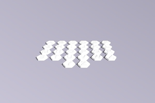 Alphabet for children to play games | 3d print model