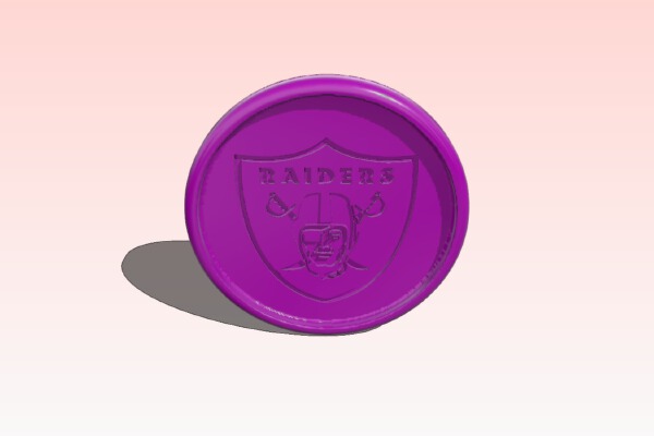 Oakland Raiders Coaster REMIX | 3d print model