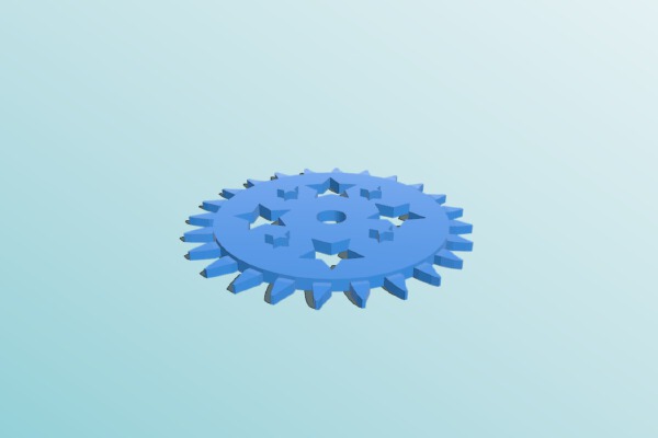 Star gear 6 inch | 3d print model