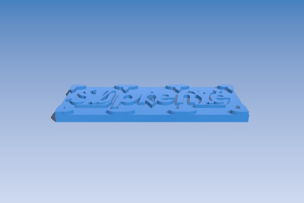 Supreme x Louis Vuitton logo | 3d print model