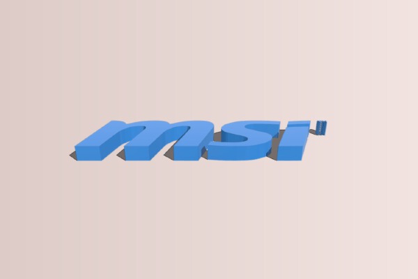 Msi Gaming Logo | 3d print model