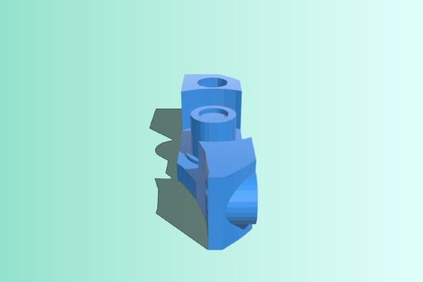 CL-260 extruder tensioner with hole filled in | 3d print model