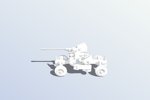 Remix of marcusmole Bofors gun 40mm light AA | 3d print model
