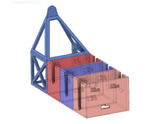 DLG Modular Wall Mount (Discus Launch Glider) | 3d print model