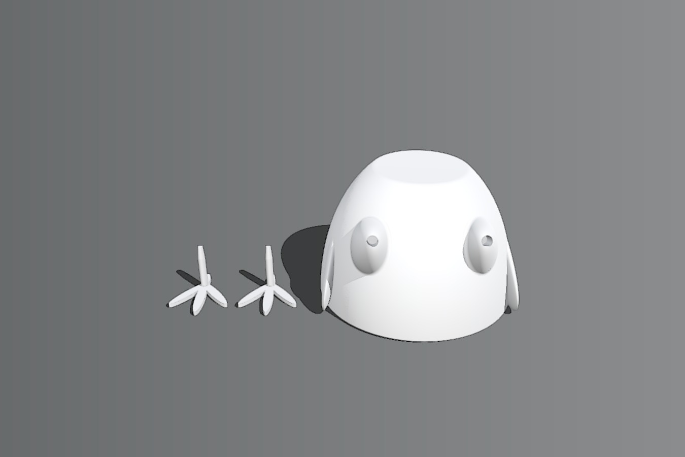 Standing-Sitting Chick Egg Cup (smooth surface)