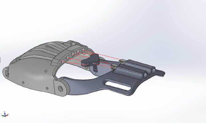 Bracer & Whippletree for Raptor Reloaded | 3d print model