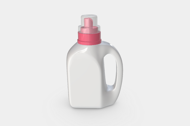 Bottle Mockup with Detergent Mockup