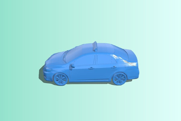 Corolla taxi – Car | 3d print model